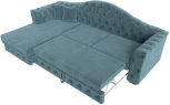 Диван угловой Артис левый угол (Бирюзовый/Велюр) Лига Диванов арт.121583L
