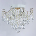Потолочная люстра хрустальная Reluce 04037-0.3-04 WH+GOLD PN