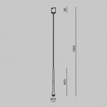 Трековый светильник Maytoni Elasity Waist TR167-1-7W3K-M-B (LED, 48V)