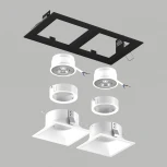 Встраиваемый светильник под LED модуль/ламп МR16 Lightstar Domino D5270606WMOD (220V)