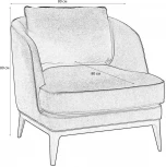 Кресло R-Home Окланд Блю