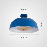 Потолочный светильник круглый Globemi Blue D38 By ImperiumLoft Globemi01 (220V, круглые)