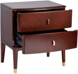 Тумба прикроватная Garda Decor KFG136 (Коричневый/Коричневый)