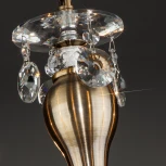 Подвесная люстра Eurosvet Ravenna 10104/8 античная бронза/прозрачный хрусталь Strotskis