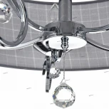 Подвесная люстра Freya Bertrand FR5906-PL-05C-CH (220V, на цепи, узор в клетку)