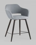 Стул полубарный Stool Group Саймон велюр серый УТ000025169