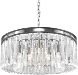 Подвесная люстра Rh Odeon Chandelier Silver 80 ImperiumLoft 155092-22 (220V, на цепи, круглые)