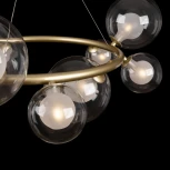 Подвесная люстра Freya Duo FR5139PL-10MG (220V, на тросе, шарики, молекулы)