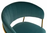 Стул Woodville на металлокаркасе Kamelia green / gold 11778
