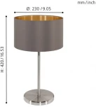 Интерьерная настольная лампа Eglo Maserlo 31631 (220V, выключатель)