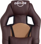 Кресло DRIVER (22) кож/зам/ткань, коричневый/бронза, 36-36/TW-21 Tetchair 19296