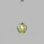 Подвесной светильник Lumion Tide 8289/1A хром/зеленый, металл/стекло E27 1*60W 220V (на проводе)