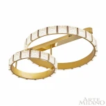 Потолочный светильник круглый Arte Milano Venezia 310183/D600-D400 GD (регулировка яркости, LED, 220V, пульт управления)