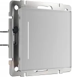 Сенсорный выключатель одноклавишный с подсветкой (серебряный) Werkel W4512006