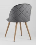 Стул Stool Group Лион велюр с ромбами серый УТ000003340