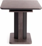 Стол обеденный SKAT ЛДСП/МДФ, 120-160х80х75 см, Оникс/Графит Tetchair 18956