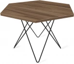 Столик журнальный SHT-TU37/ТТ20 70 ЛДСП черный муар/орех тьеполо Sheffilton 9296244301