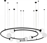 Подвесной светильник Infinite 10155/1100 Black (220V, на тросе, шарики, солнечная система)