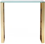 Консольный стол Garda Decor 47ED-CST008/80GOLD (Золото/Золото,Прозрачный)