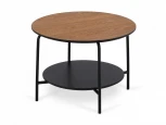 Стол журнальный Genua round ОГОГО 803379 (коричневый, черный)