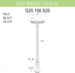 Наземный фонарь Fumagalli GLOBE 250 G25.156.S20.WYF1R (220V, шар, IP55)