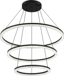 Подвесной светильник ярусный ST Luce SL1018 SL1018.403.03 черный/прозрачный LED 3*130W 4000K (220V, на тросе, кольцо)