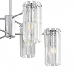 Потолочная люстра на штанге с хрустальными подвесками Lumion Favla 8348/6C хром/прозрачный, металл/хрусталь E14 6*40W 220V