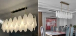 Потолочная люстра на штанге Angel Style Italian Murano Glass Rectangle L100 ImperiumLoft 40,252 (178414-22) (LED, 220V)