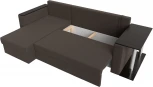 Диван угловой Атланта Лайт левый угол (Коричневый/Рогожка) Лига Диванов арт.121163L