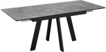 Стол обеденный DikLine WINGS Фаерстоун (серый),Черный, Черный
