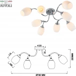 Потолочная люстра Rivoli Hollie 3135-308
