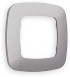 Рамка Ambrella Volt OMEGA Ecta (Сталь матовый) 1-ая OF140501