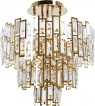 Потолочная люстра на штанге Arte Lamp Mintaka A1005PL-8GO (220V, хрусталь)