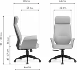 Офисное кресло Woodville Leo light gray / dark gray арт.15819