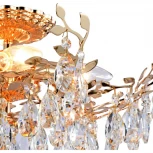Потолочная люстра Stilfort Sofia 1031/03/08C (220V, хрусталь, листья)