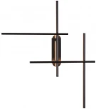 Настенный светильник Odeon Light Rudy 3890/36WLP L-VISION черный/металл LED 3000K/4000K (перекл. ч/з тумблер) 36W 220V (выключатель, асимметрия)