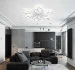 Потолочная люстра с пультом, светодиодная Natali Kovaltseva Sand LED LAMPS 81241