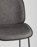 Стул барный Stool Group Beetle PU со спинкой серый УТ000001767