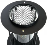 Уличный наземный светильник Feron Бордо 48390 PL724 60W E27, черный (220V, IP44)