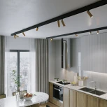 Трековый Wi-Fi светильник магнитный светодиодный латунь Elektrostandard Slim Magnetic 85056/01 (48V, голосовое управление, умный дом - Minimir Home)