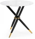 Стеклянный стол Woodville Rock 100х75 white / black 15536