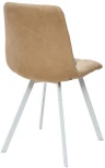 Стул CHILLI SQUARE RU-16 бежевый винтаж, PU/ белый каркас M-City UDC8025RU16WHT