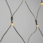 Светодиодная сеть 2 x 3 м желтая  24В, 384 LED, провод черный ПВХ, IP54 Laitcom NTL384M-11-1Y