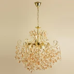 Подвесная люстра Reluce 02382-0.4-6+3 FFG (220V, хрусталь, на цепи)