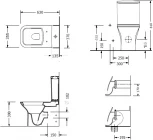 Унитаз-компакт Serel Nita NT12SL с микролифтом