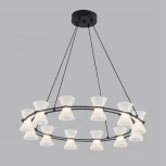 Люстра подвесная Lumion Vinora 8341/42L черный/прозрачный металл/акрил LED 42W 3000K 220V