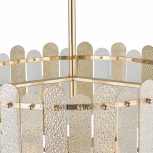 Подвесная люстра хрустальная на штанге Arte Milano Sorrento-3109 373109/6/350/500 GD (220V)