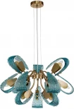 Подвесная люстра Fless V000340 (11033/12P Blue)