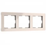 Рамка на 3 поста Acrylic (айвори) Werkel W0032743 (a060539)