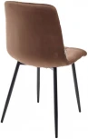 Стул CHILLI G062-10 шоколадный, велюр / черный каркас М-City
